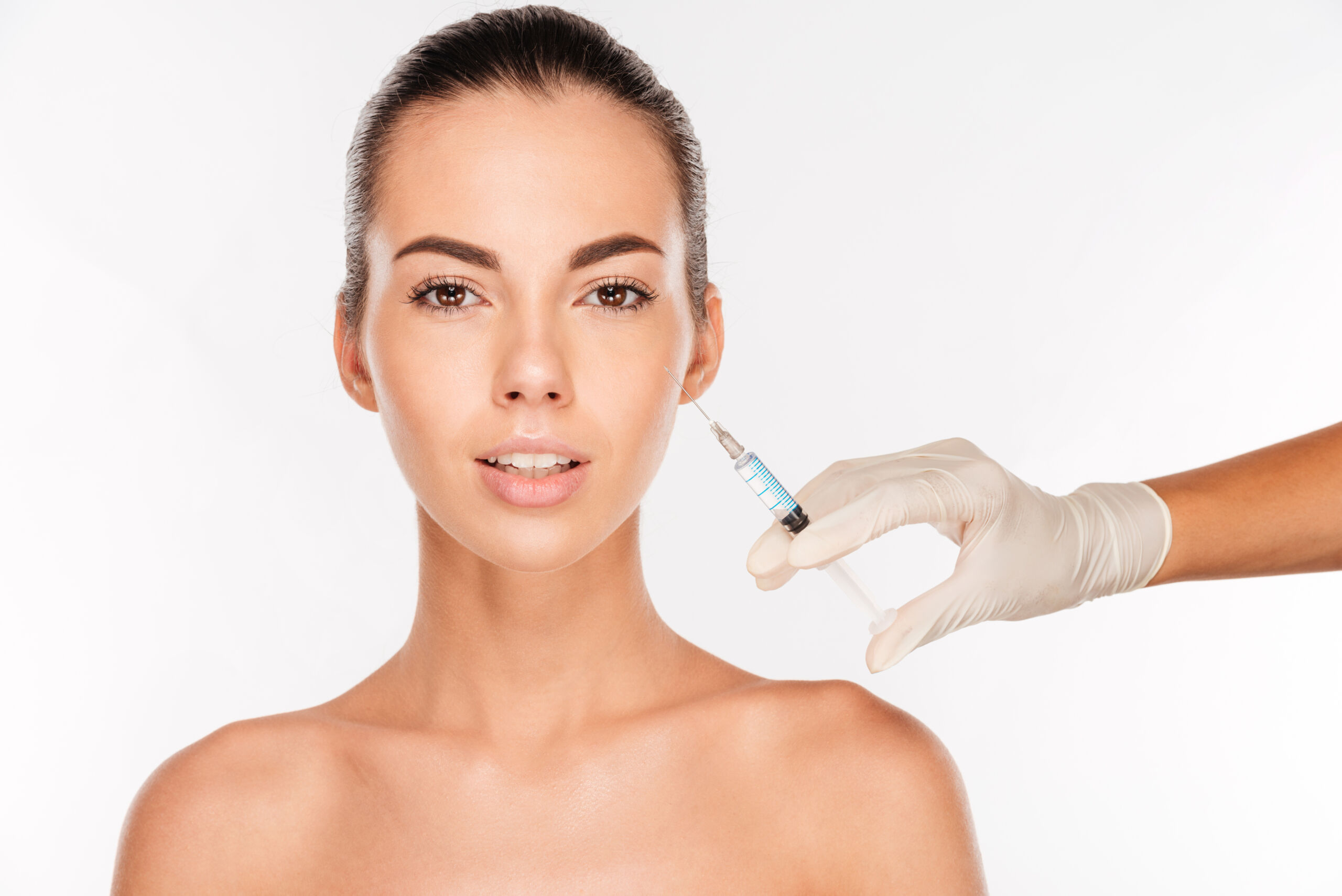 woman receiving injectables - dysport vs. botox concept